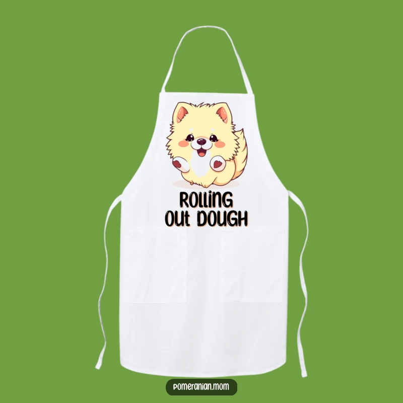 Funny Kawaii Pomeranian Roll Apron: Chef-Worthy & Hilarious Kitchen Wear
