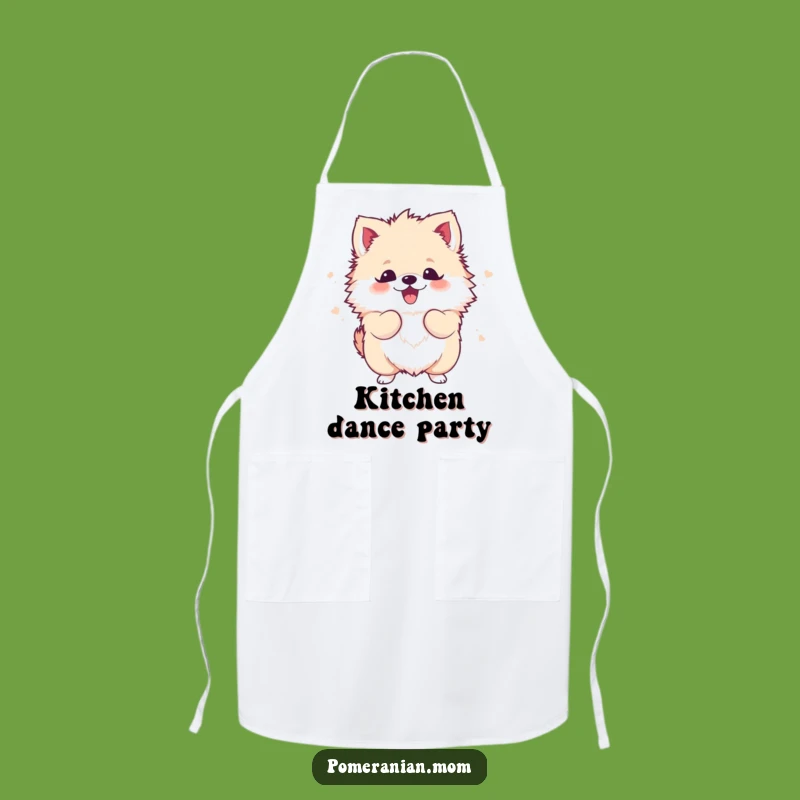 Funny Kawaii Pomeranian Shake Apron - Kitchen Fun & Excitement