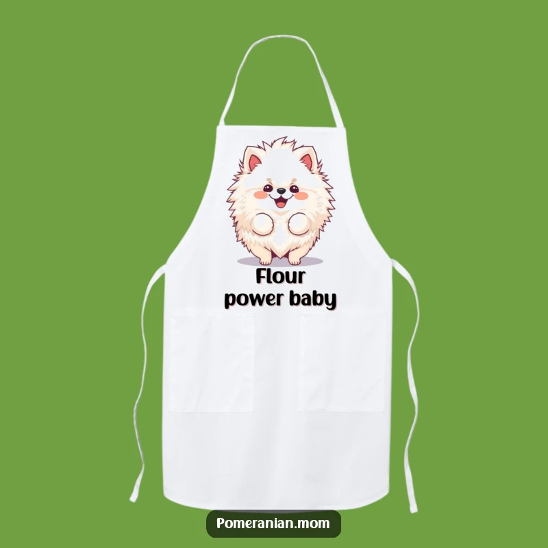 Funny Pomeranian Fur Chef Apron: Cheerful Shake Dog Gift