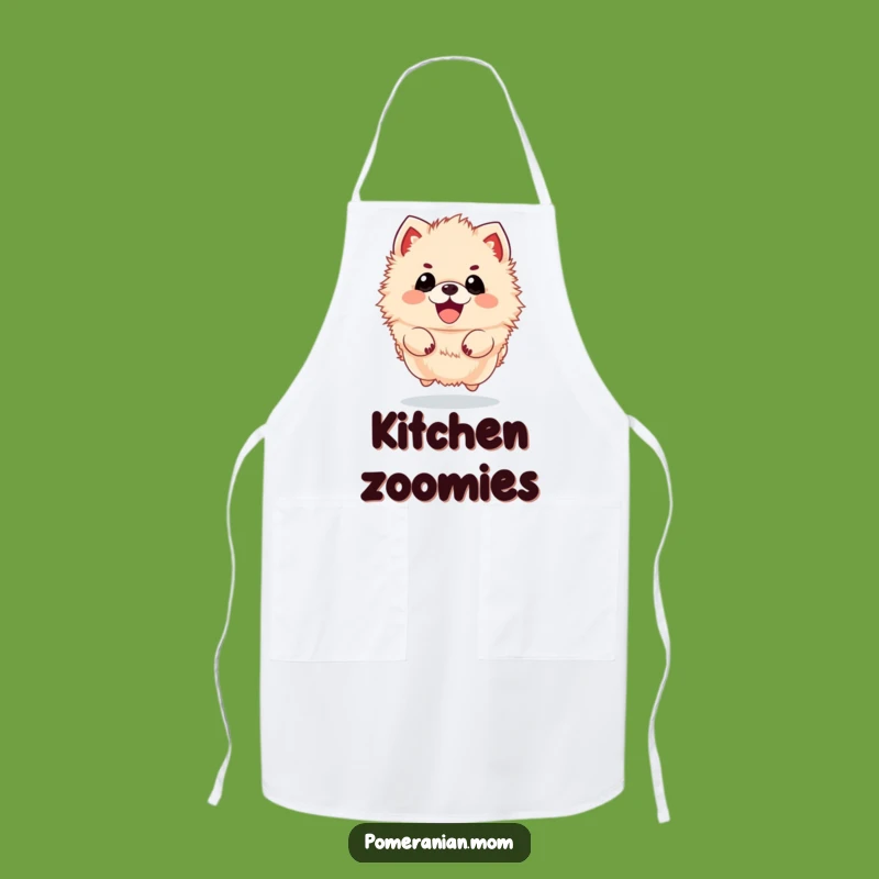 Funny Kawaii Pomeranian Apron - Kitchen Fun & Hilarious Dog Gift