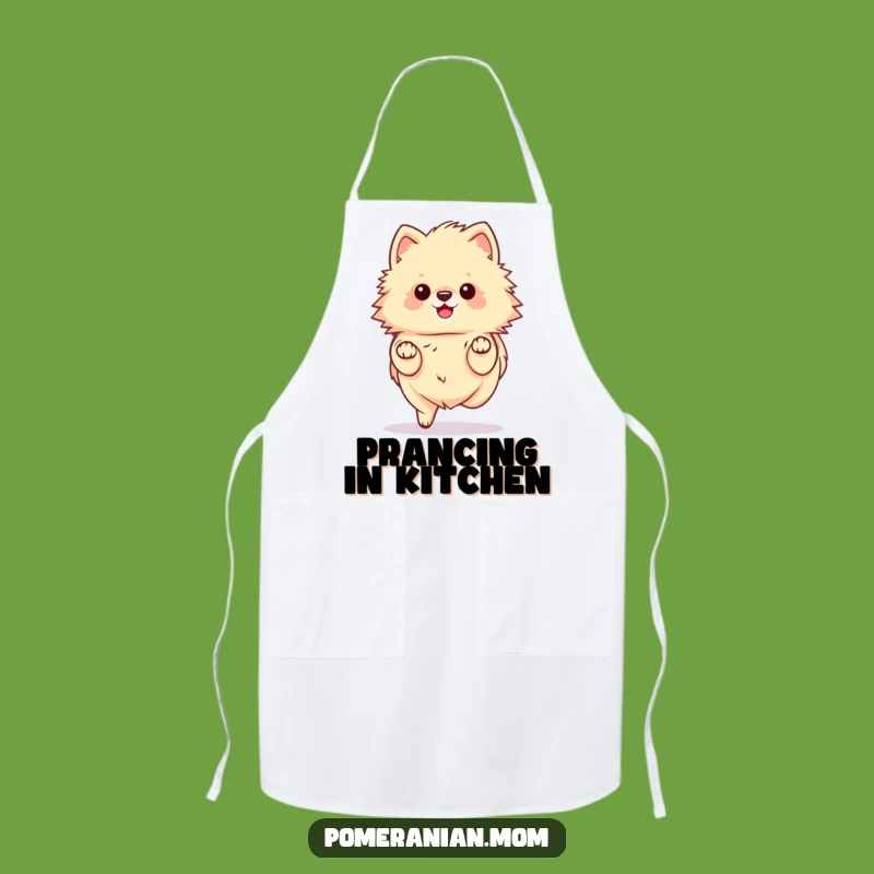 Funny Kawaii Pomeranian Apron - Stylish Kitchen & Hilarious Dog Gift