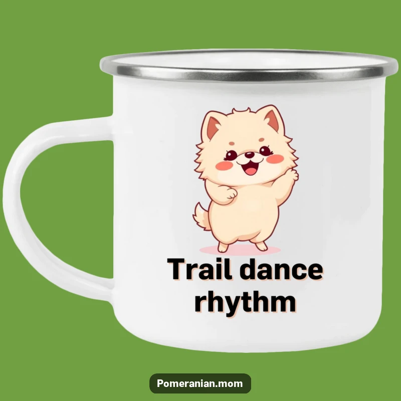 Durable Funny Kawaii Pomeranian Dance Mug - Outdoor Gift for Fun Lovers