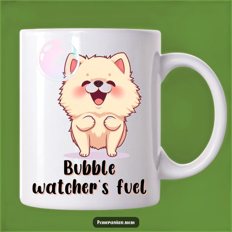 Funny Pomeranian Bubble Bark Mug: A Hilarious Gift for Playful Pups!
