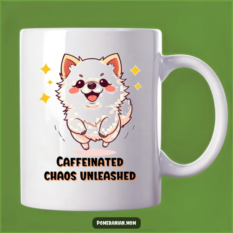 Funny Pomeranian Zoomies Mug: Energetic Kawaii Dog Lover Gift