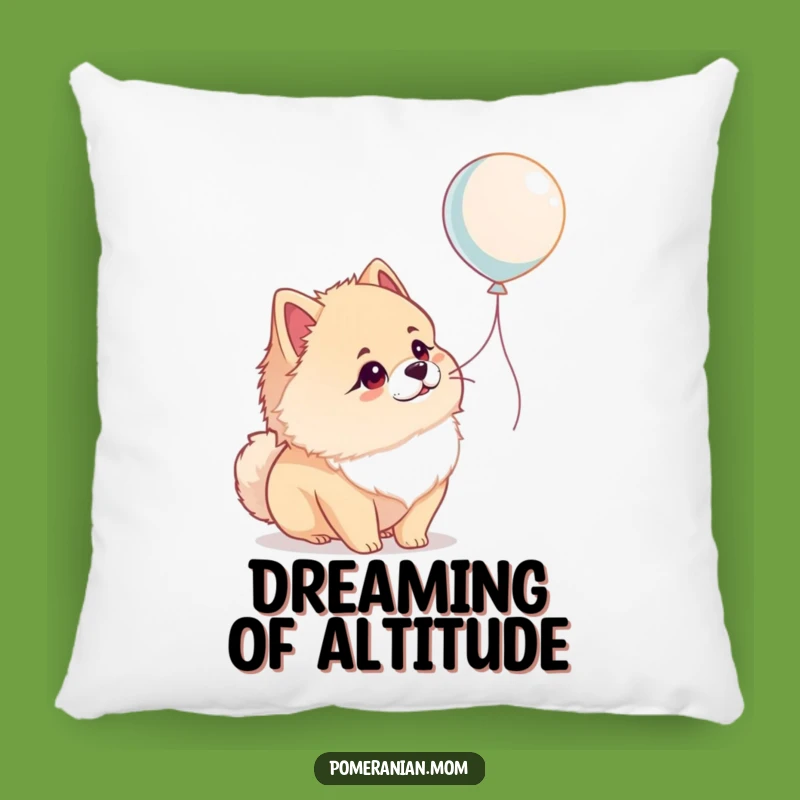 Cute Funny Pomeranian Pillow: Balloon Wonder Pup, Comfy & Hilarious Accent