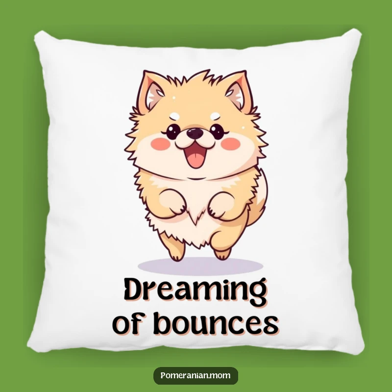 Funny Pomeranian Pillow: Kawaii Bouncy Hop Cuddle Gift