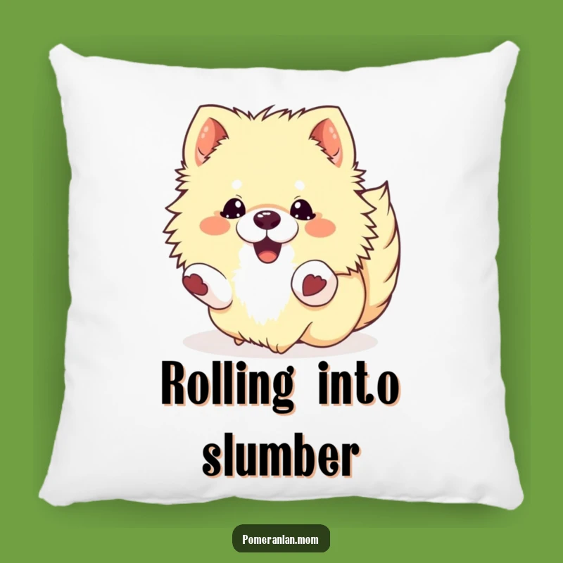 Funny Kawaii Pomeranian Roll Pillow: Cozy & Hilarious Accent Decor