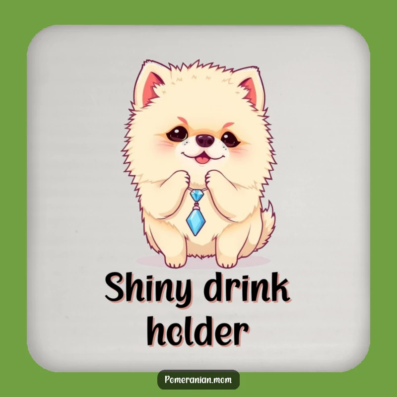 Funny Pomeranian Coaster Set: Playful Charm, Hilarious & Cute Surface Protection