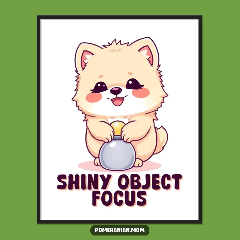 Funny Balanced Pomeranian Poster: Skillful Charm for Your Walls!