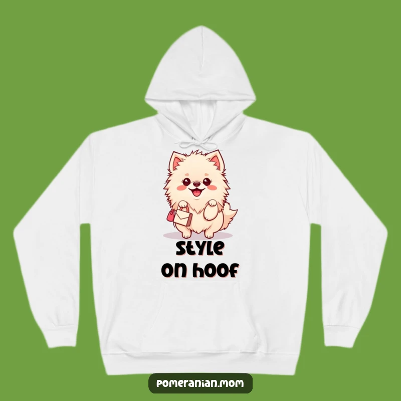 Cozy Funny Kawaii Pomeranian Hoodie: Stylish Dog Wiggle for Warm Fashion Gift