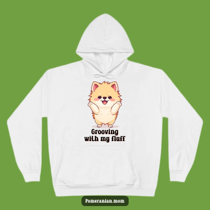 Funny Dancing Pomeranian Hoodie: Cozy Kawaii Paws Warmth