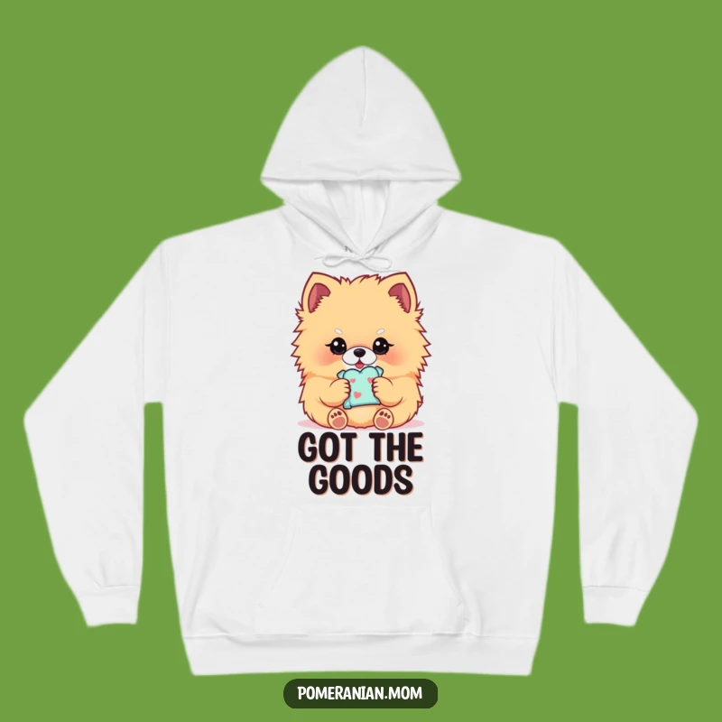 Funny Kawaii Pomeranian Hoodie: Cozy & Sweet Treat Dog, Perfect Humorous Gift