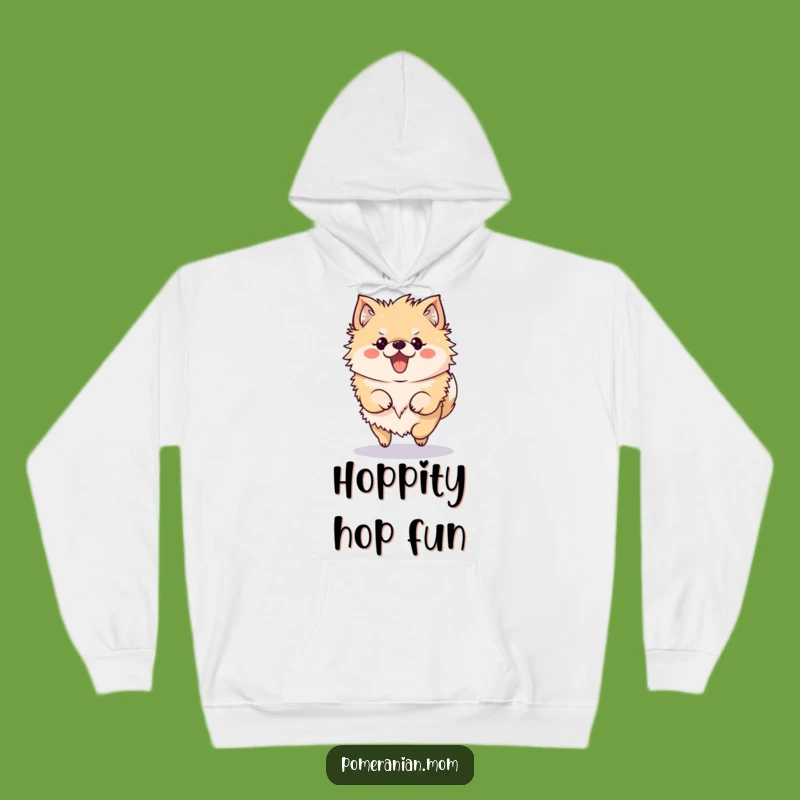 Funny Pomeranian Hoodie: Kawaii Bouncy Hop Comfort Gift