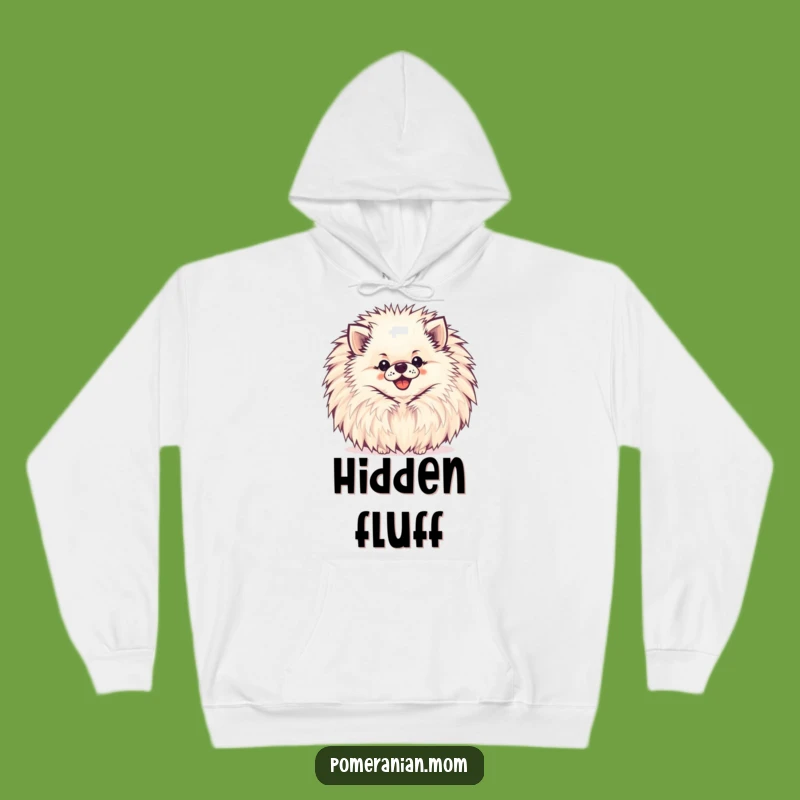 Funny Pomeranian Hoodie: Cozy Pompom Peek-a-boo Comfort Gift