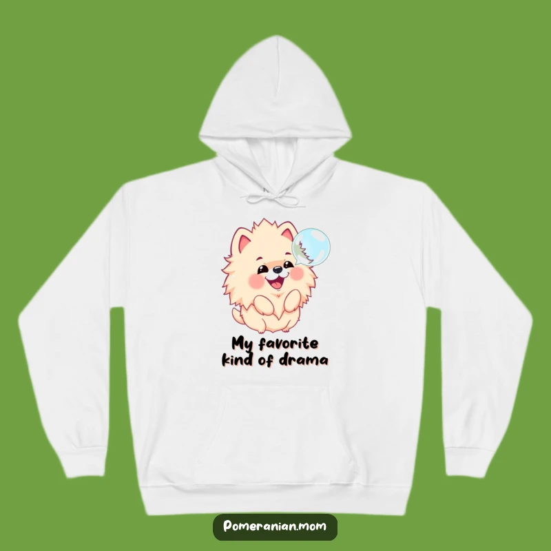 Funny Kawaii Pomeranian Hoodie: Cozy and Hilarious Dog Lover Gift for Chilly Days