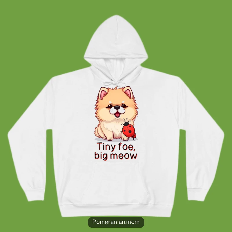Funny Kawaii Pomeranian Ladybug Hoodie - Cozy & Hilarious Dog Lover Gift