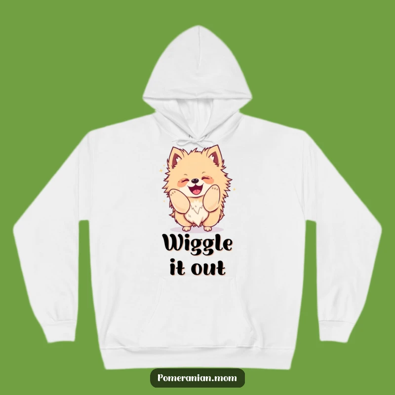 Funny Kawaii Pomeranian Hoodie: Cozy & Fun Shaking Dog, Perfect Humorous Gift