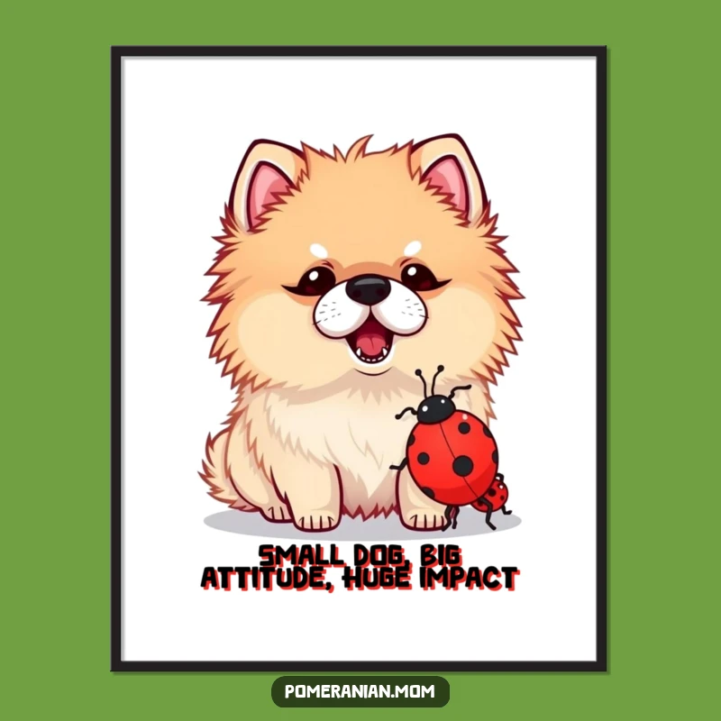 Free Printable Kawaii Pomeranian Wall Art: Funny Dog Decor, Downloadable Art