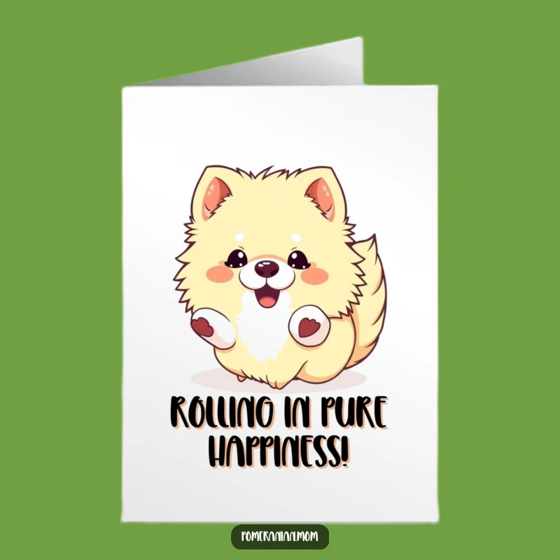 Free Printable Pomeranian Congrats Card - Rolling Success Downloadable