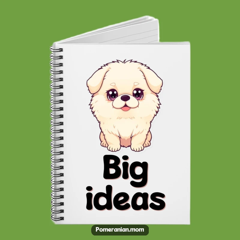 Funny Dog Notebook: Fluffy Pooch with Sparkle Eyes for Notes