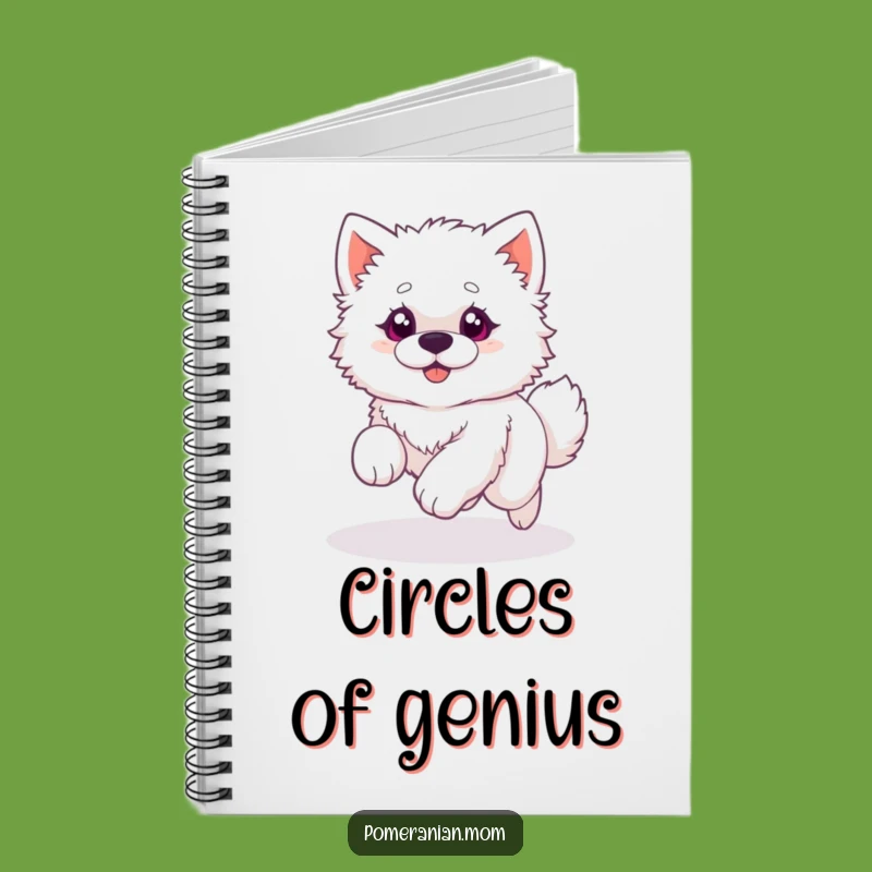 Funny Fluffy Dog Tail Chase Notebook, Silly Journal Gift for Dog Fans