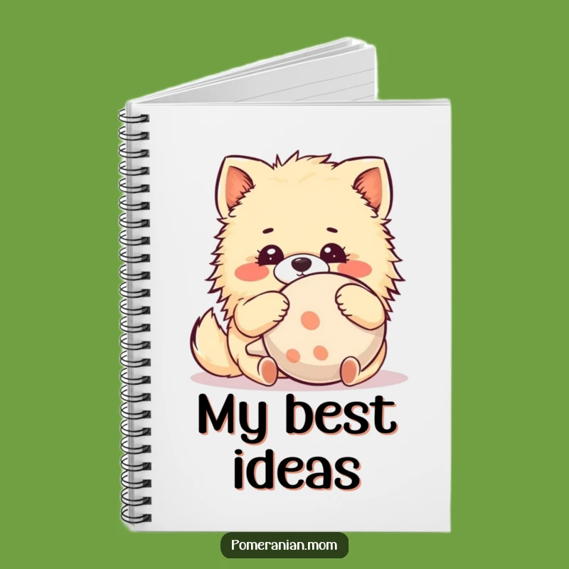 Funny Kawaii Pomeranian Notebook: Cute Dog Hugging Toy for Adorable Notes Gift