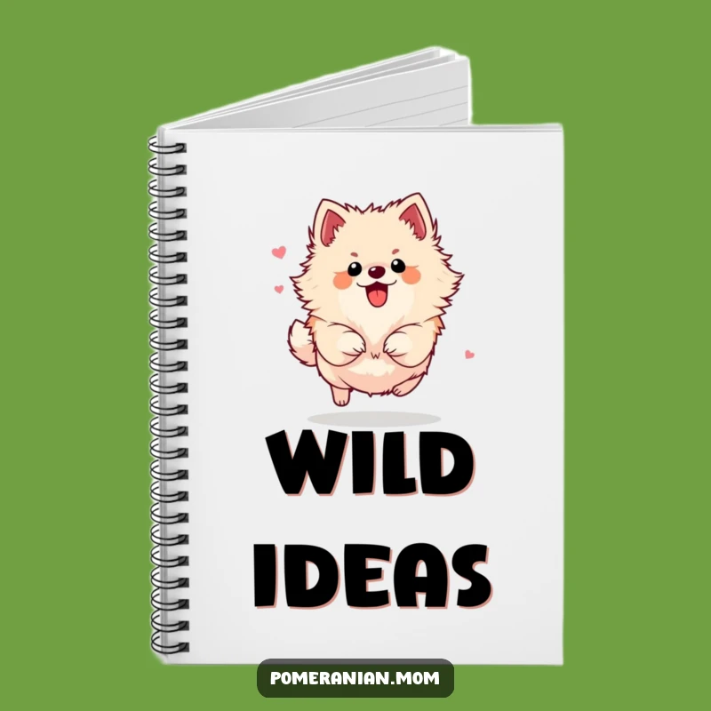Funny Energetic Pomeranian Notebook: Capture Ideas with Dynamic Style