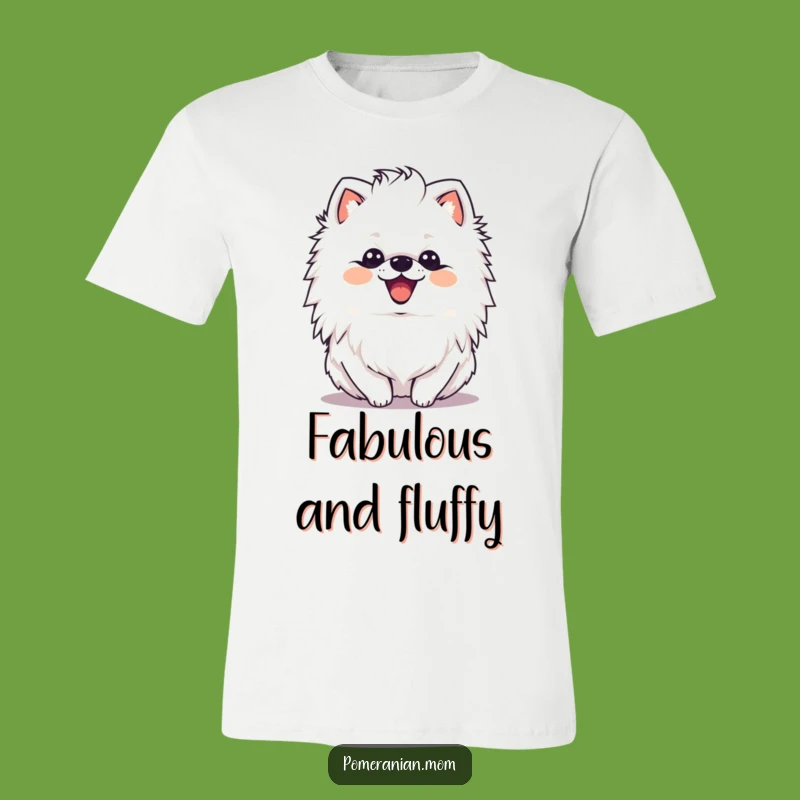 Funny Kawaii Pomeranian Mane Shake T-Shirt - Expressive Dog Outfit