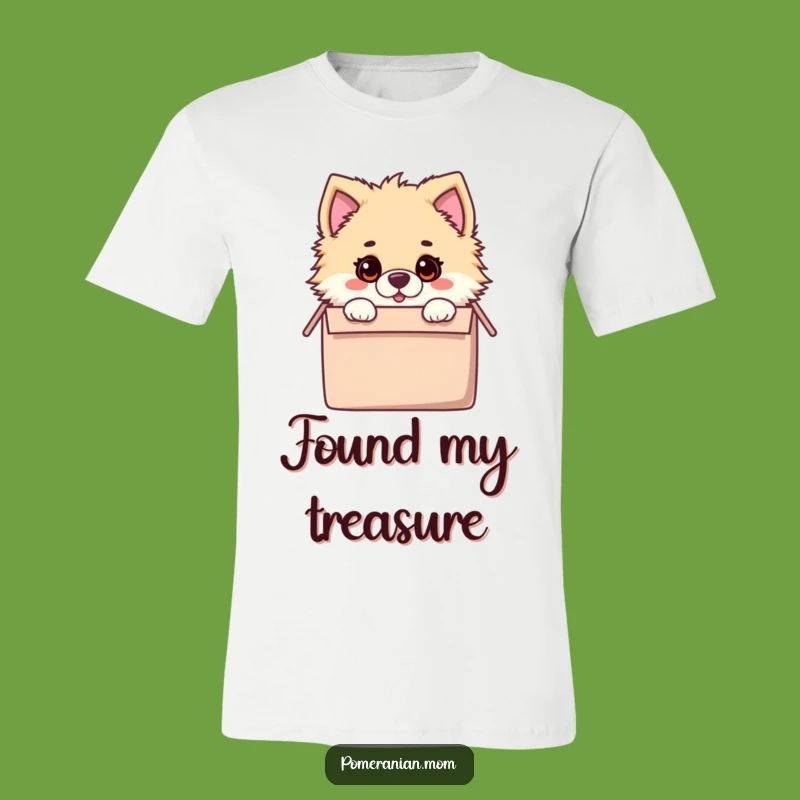 Funny Kawaii Pomeranian Toy Box Tee: Hilarious Surprise Dog Shirt