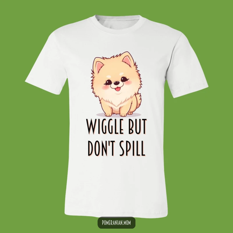 Funny Kawaii Pomeranian Sniffing T-Shirt - Cute & Curious Dog Tee