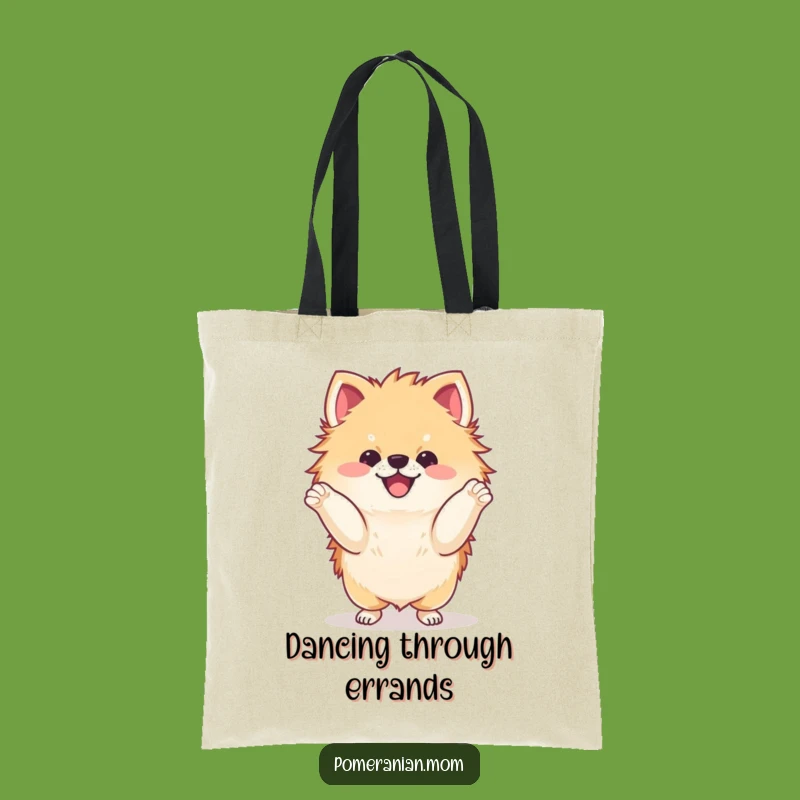 Funny Dancing Pomeranian Tote Bag: Carry Your Pawsome Style