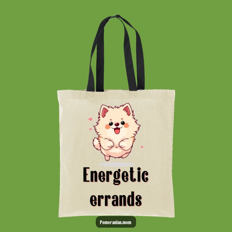 Funny Energetic Pomeranian Tote Bag: Carry Your Day with Flair