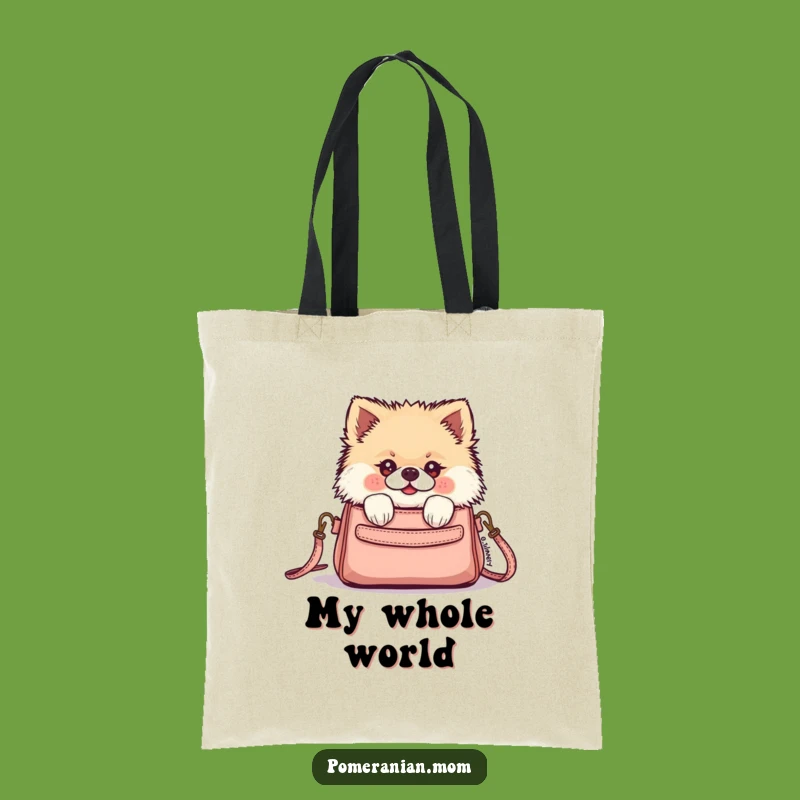 Funny Kawaii Pomeranian Purse Peek Tote Bag - Stylish & Practical Gift