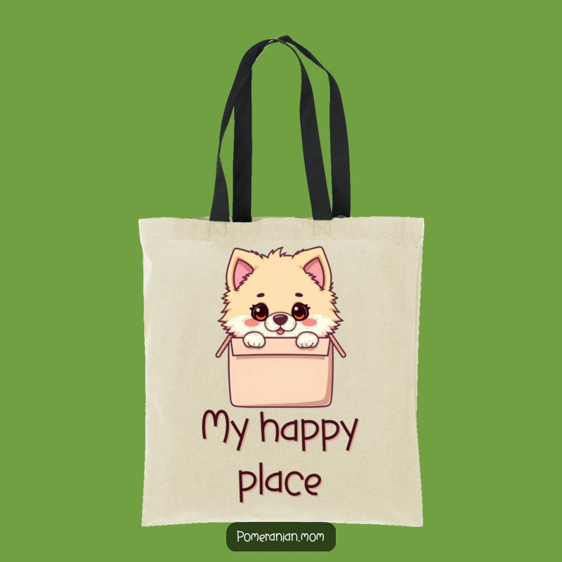 Funny Kawaii Pomeranian Toy Box Tote Bag: Durable and Hilarious Dog Accessory